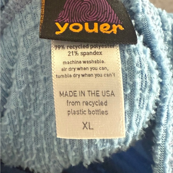 Youer X Salmon Sisters Fleece Treasure Dress, Blueberry Print, Women’s XL - Picture 3 of 3